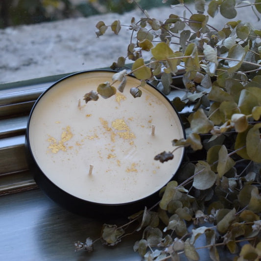 Eucalyptus 24K Gold 3-Wick 16 oz. Candle